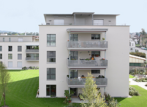 Wohnpark Bremgarten mit Lüftungssystem mit Wärmepumpe