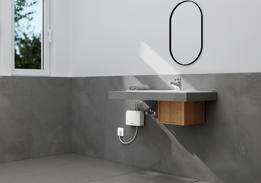 Mini-Durchlauferhitzer DNM und Armatur MAE im Set von STIEBEL ELTRON