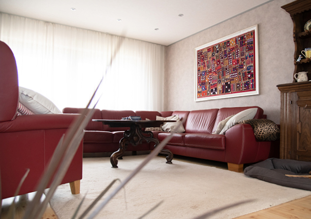Wohnzimmer von Familie Scharrer