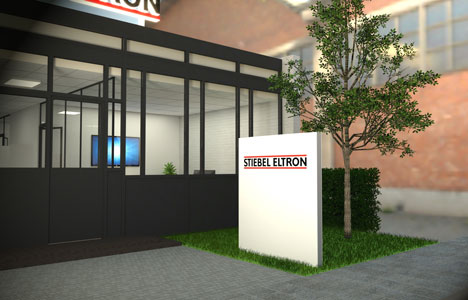 STIEBEL ELTRON Werbepylone | Brandbox STIEBEL ELTRON