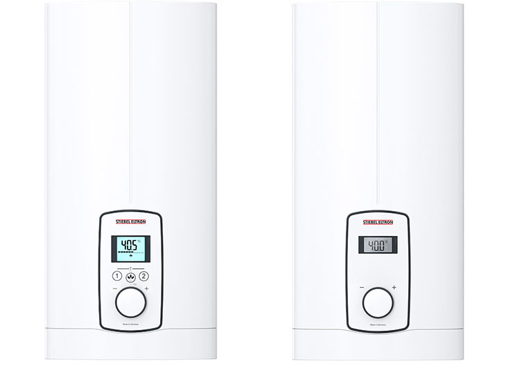 DEL Plus und DHB-E LCD – Komfort-Durchlauferhitzer mit 3i Technologie von STIEBEL ELTRON