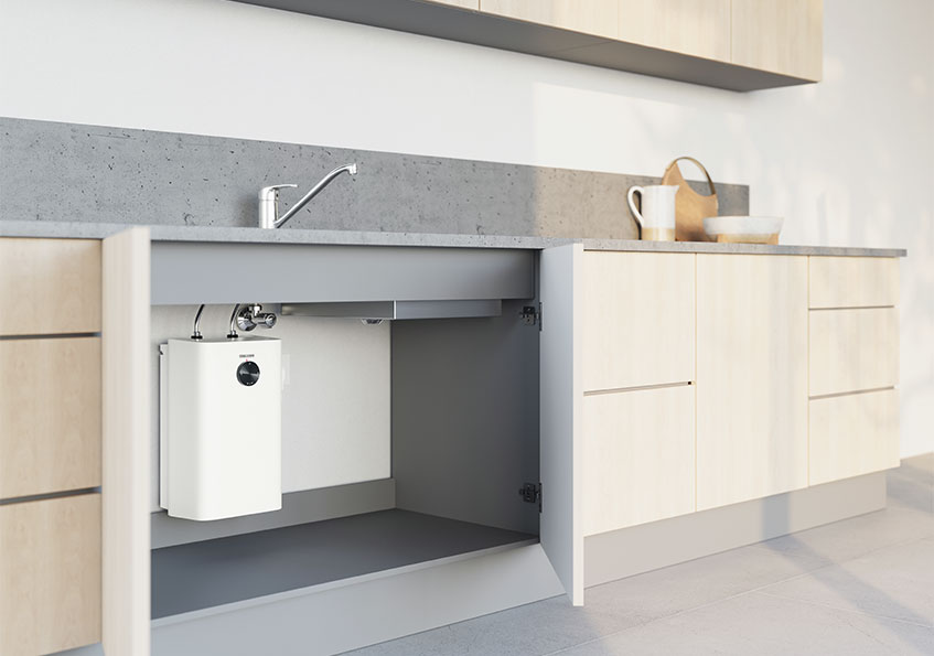 Warmwasser-Armaturen für Durchlauferhitzer, Kleinspeicher und Wandspeicher von STIEBEL ELTRON