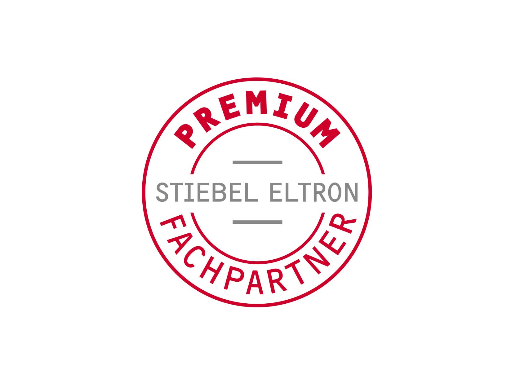 Rundes Signet, in der Mitte steht STIEBEL ELTRON PREMIUM FACHPARTNER