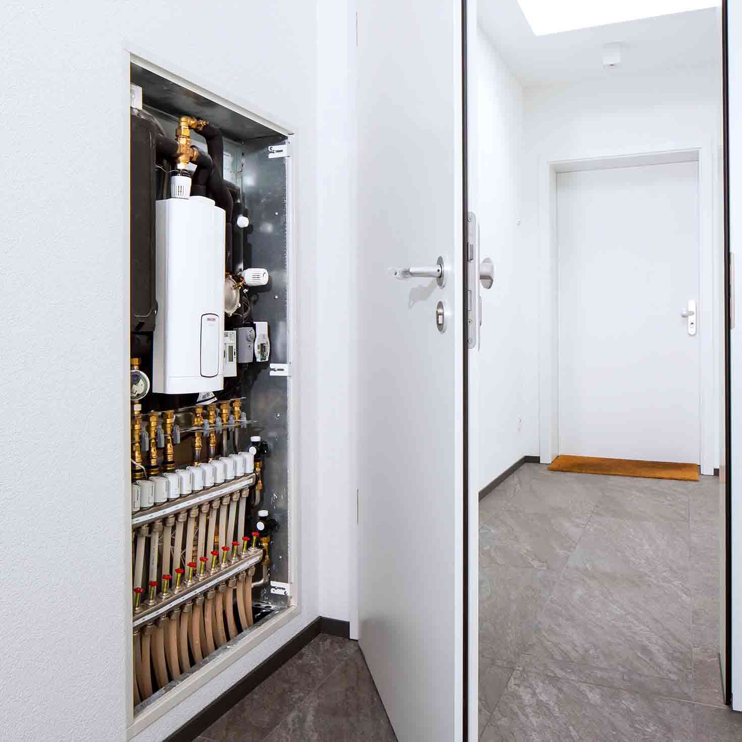 Wohnungsstation in einem Mehrfamilienhaus