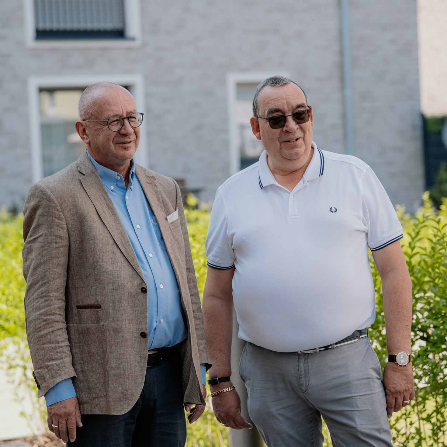 Bauherren Jürgen und Kristof Erbach