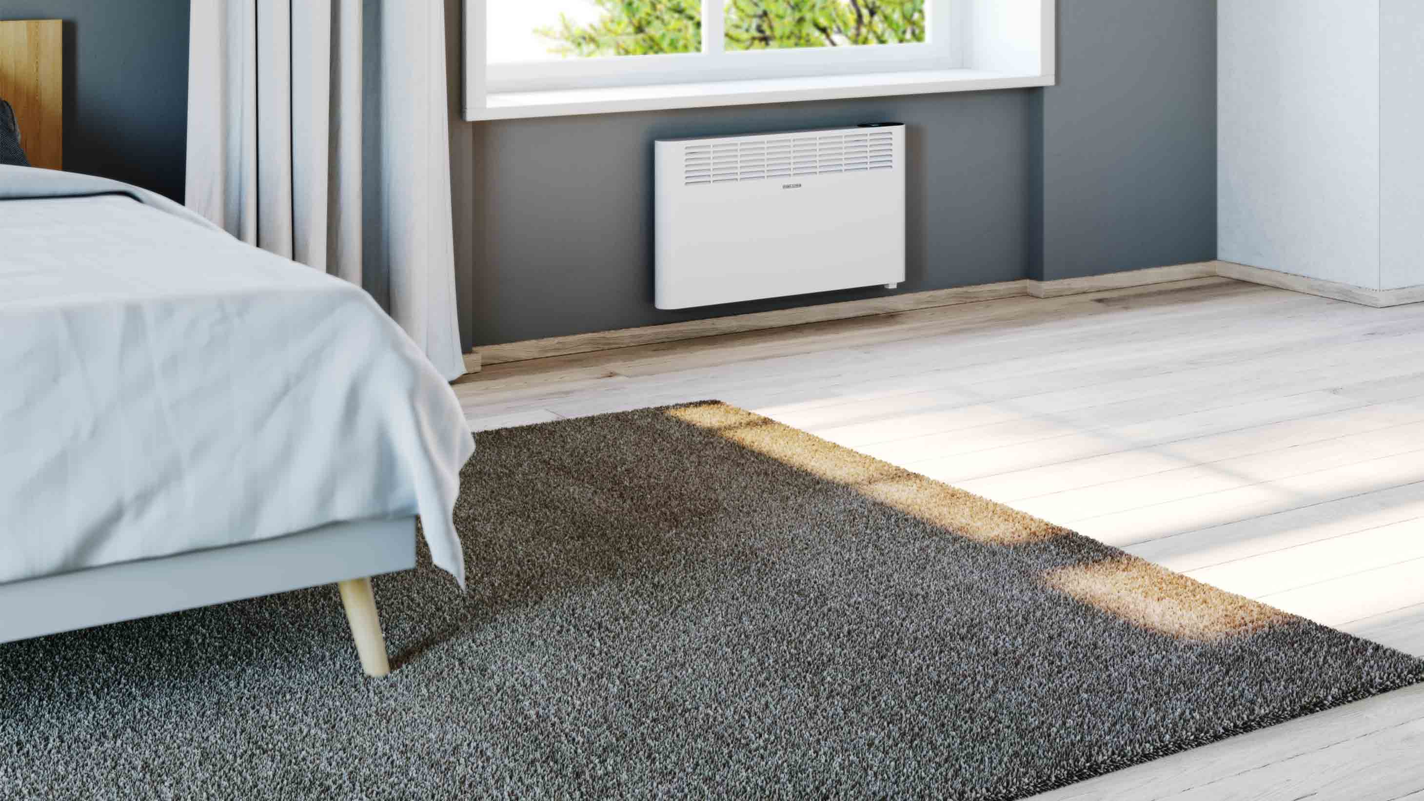 Konvektorheizung von STIEBEL ELTRON in einem Wohnzimmer