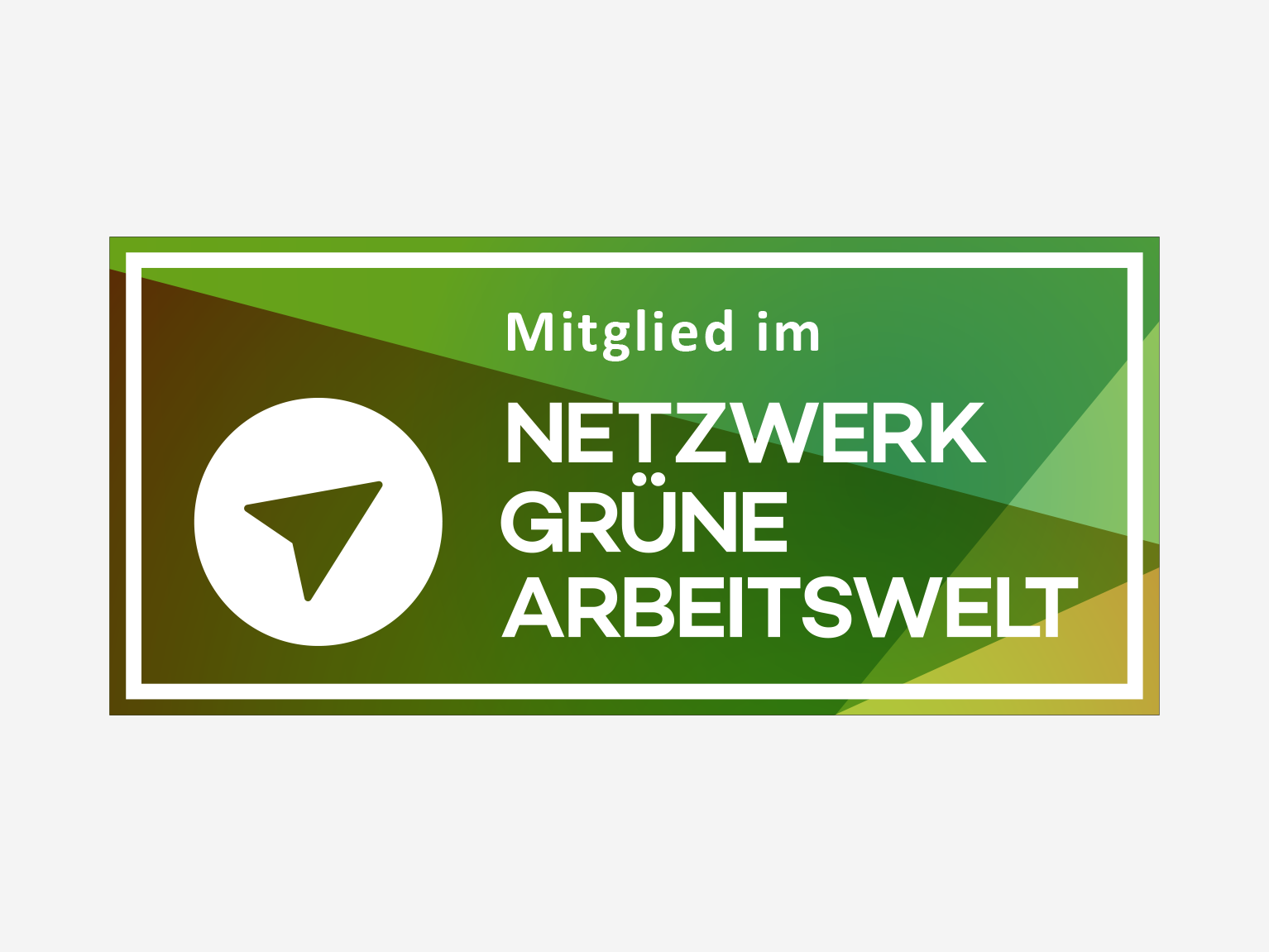 Logo: Mitglied im Netzwerk Grüne Arbeitswelt