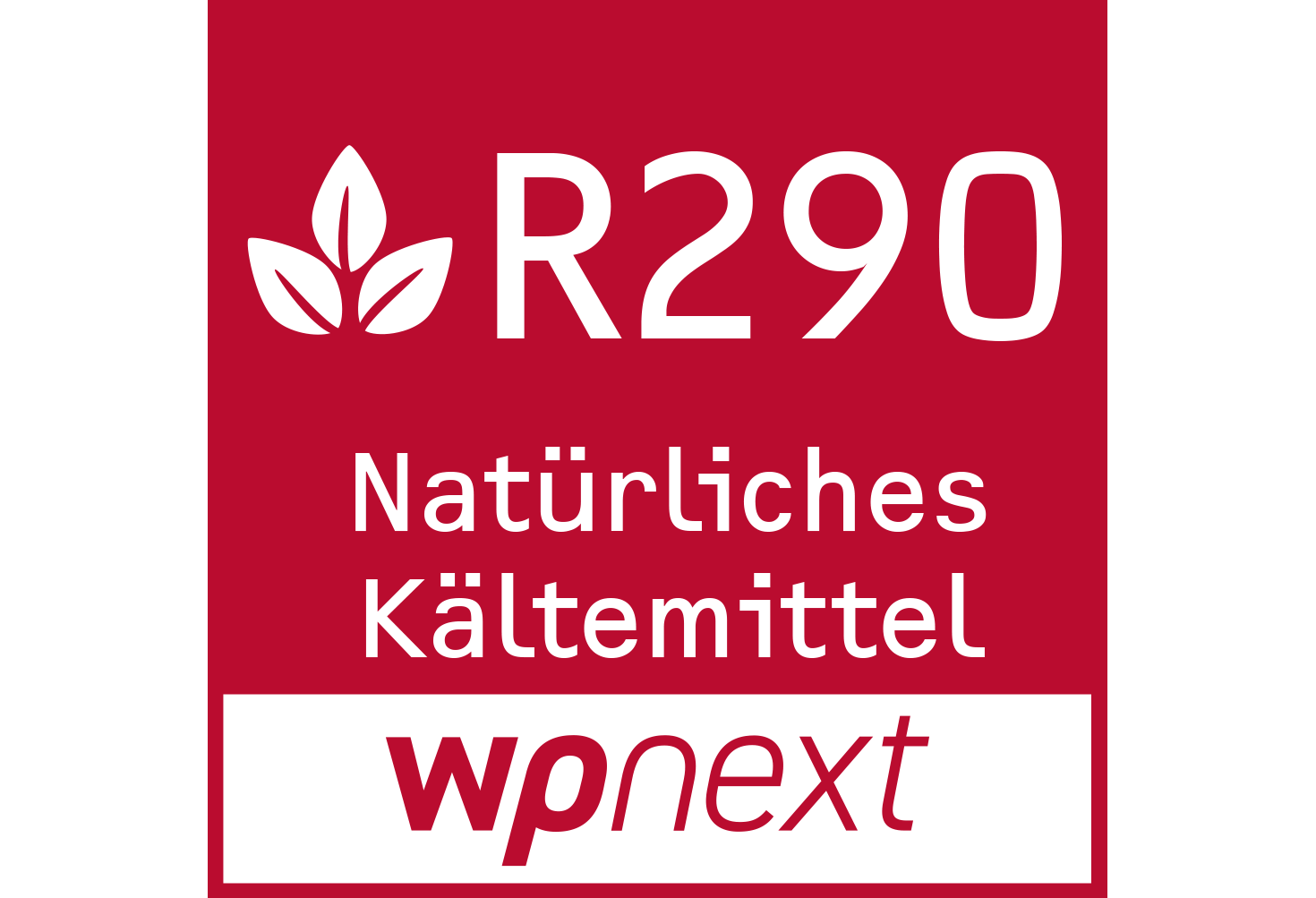 Propan-Wärmepumpe mit natürlichem Kältemittel R290