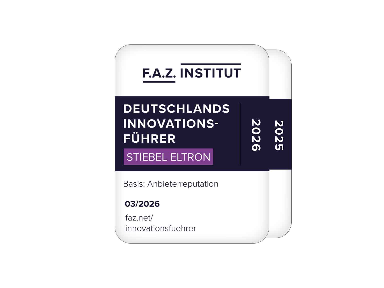 FAZ Institut Deutschlands Innovationsführer STIEBEL ELTRON 2025/2026