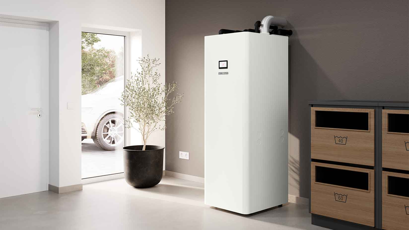 Erdwärmepumpe im Hauswirtschaftsraum
