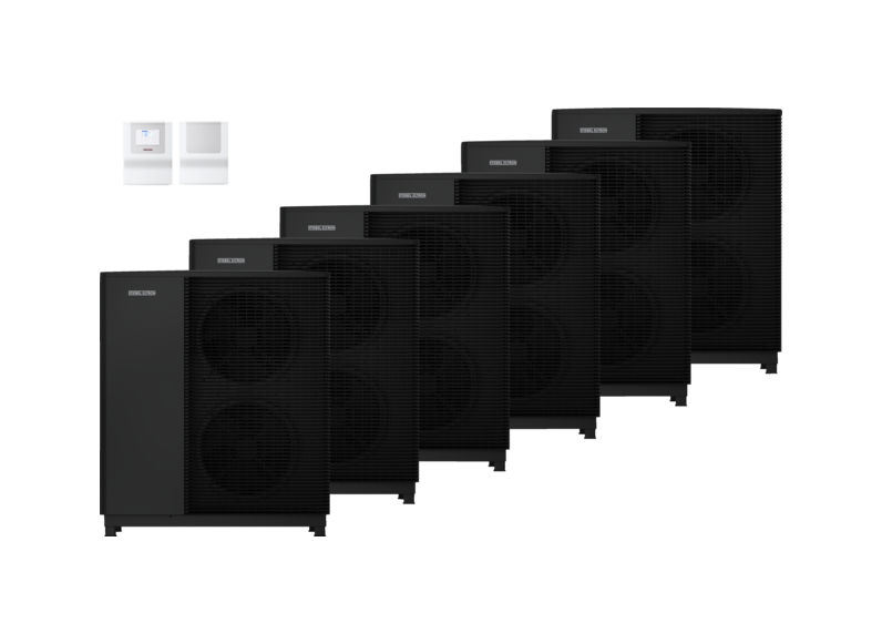 STIEBEL ELTRON Luft-Wasser-Wärmepumpen WPL-A 13.2 Plus HK 400 6x Set