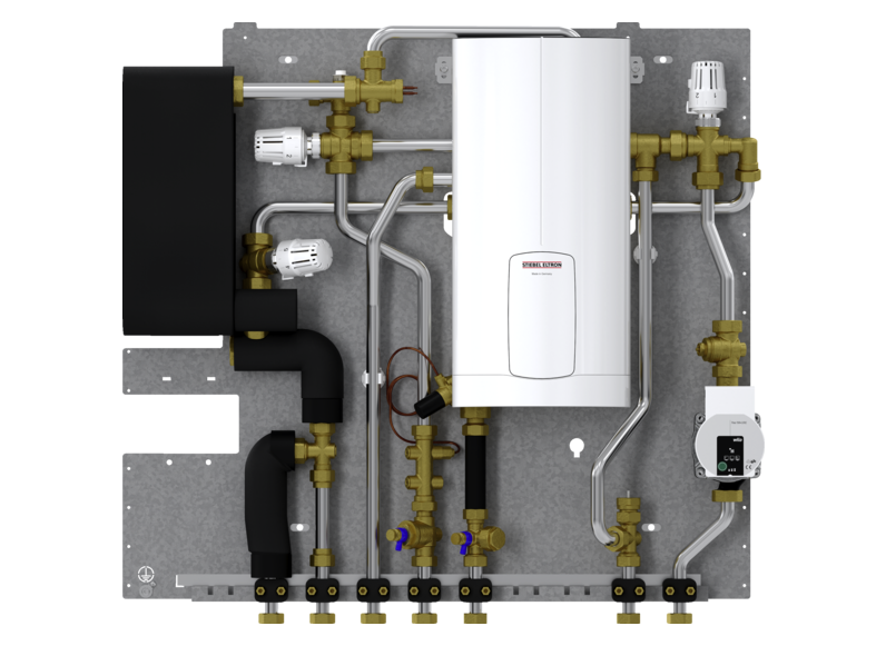 STIEBEL ELTRON Wohnungsstation Trinkwasser und Heizung mit elektrischer Nacherwärmung WS-DUO-T Premium
