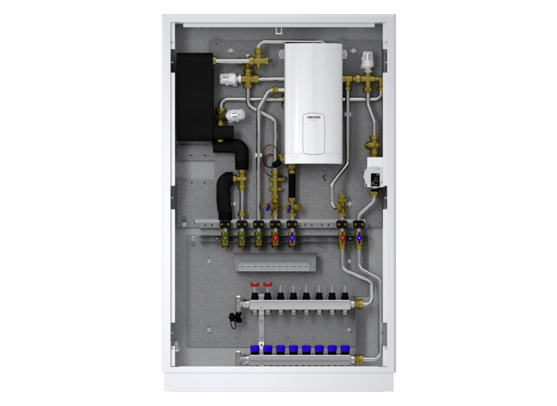 STIEBEL ELTRON Wohnungsstation Trinkwasser und Heizung mit elektrischer Nacherwärmung WS-DUO-T Premium