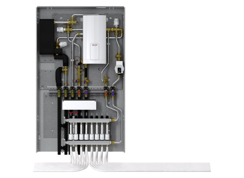 STIEBEL ELTRON Wohnungsstation Trinkwasser und Heizung mit elektrischer Nacherwärmung WS-DUO-T Premium