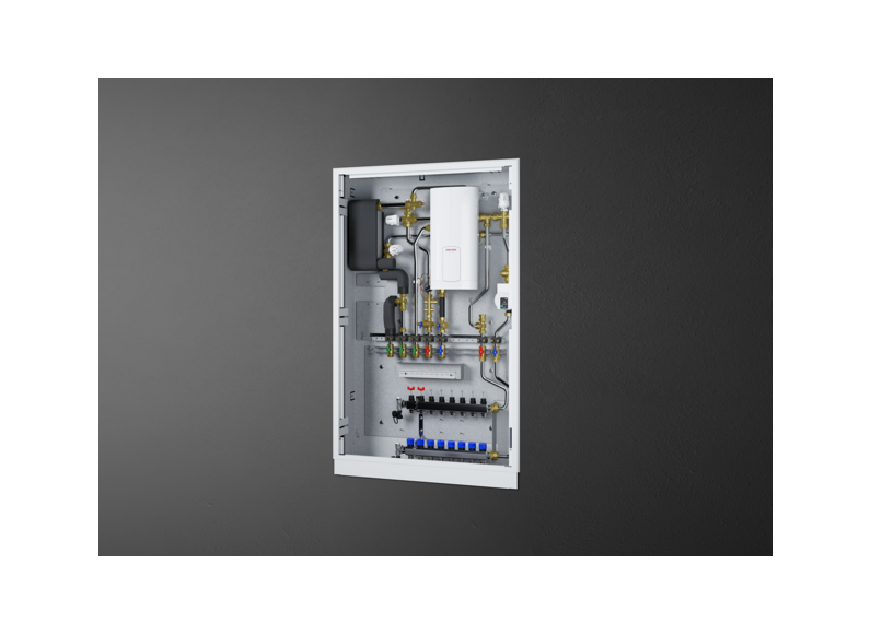 STIEBEL ELTRON Wohnungsstation Trinkwasser und Heizung mit elektrischer Nacherwärmung WS-DUO-T Premium