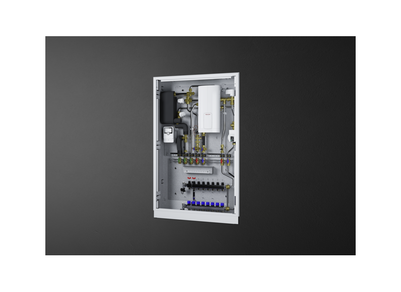 STIEBEL ELTRON Wohnungsstation Trinkwasser und Heizung mit elektrischer Nacherwärmung WS-DUO-E Premium S