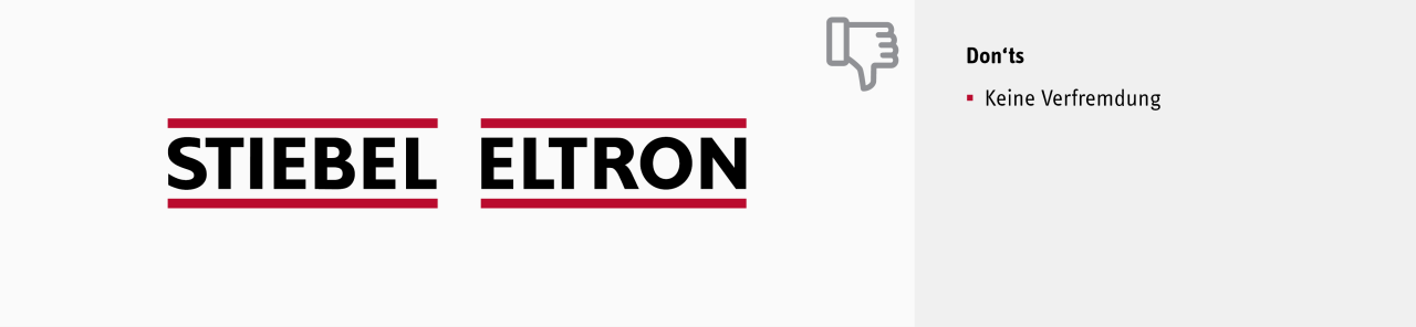Logo Dos and Don ’ts | Brandbox STIEBEL ELTRON