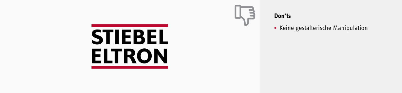 Logo Dos and Don ’ts | Brandbox STIEBEL ELTRON