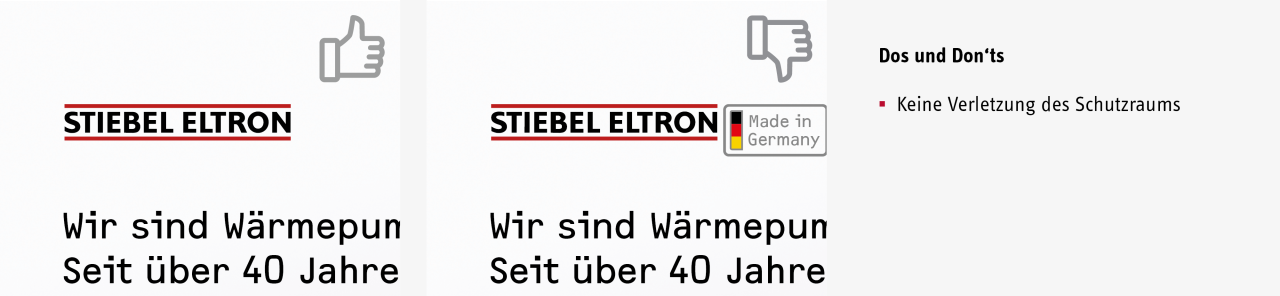 Logo Dos and Don ’ts | Brandbox STIEBEL ELTRON